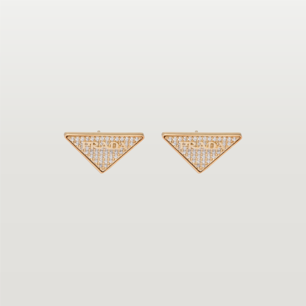 Crystal Logo Symbole Stud Earrings