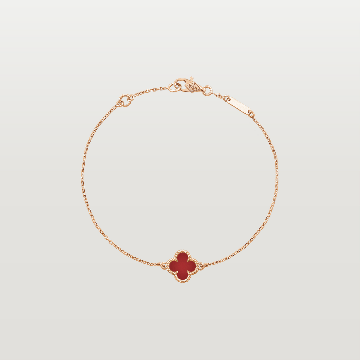 Sweet Alhambra Bracelet, Small Model, Carnelian