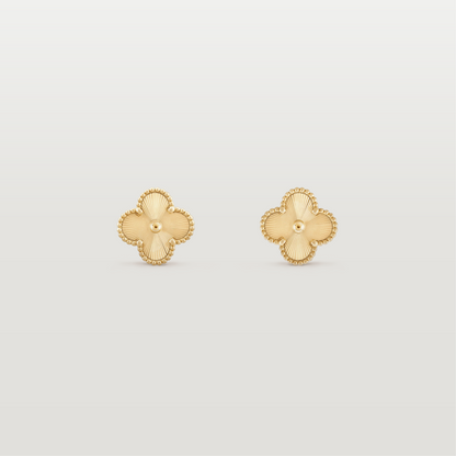 Vintage Alhambra Stud Earrings