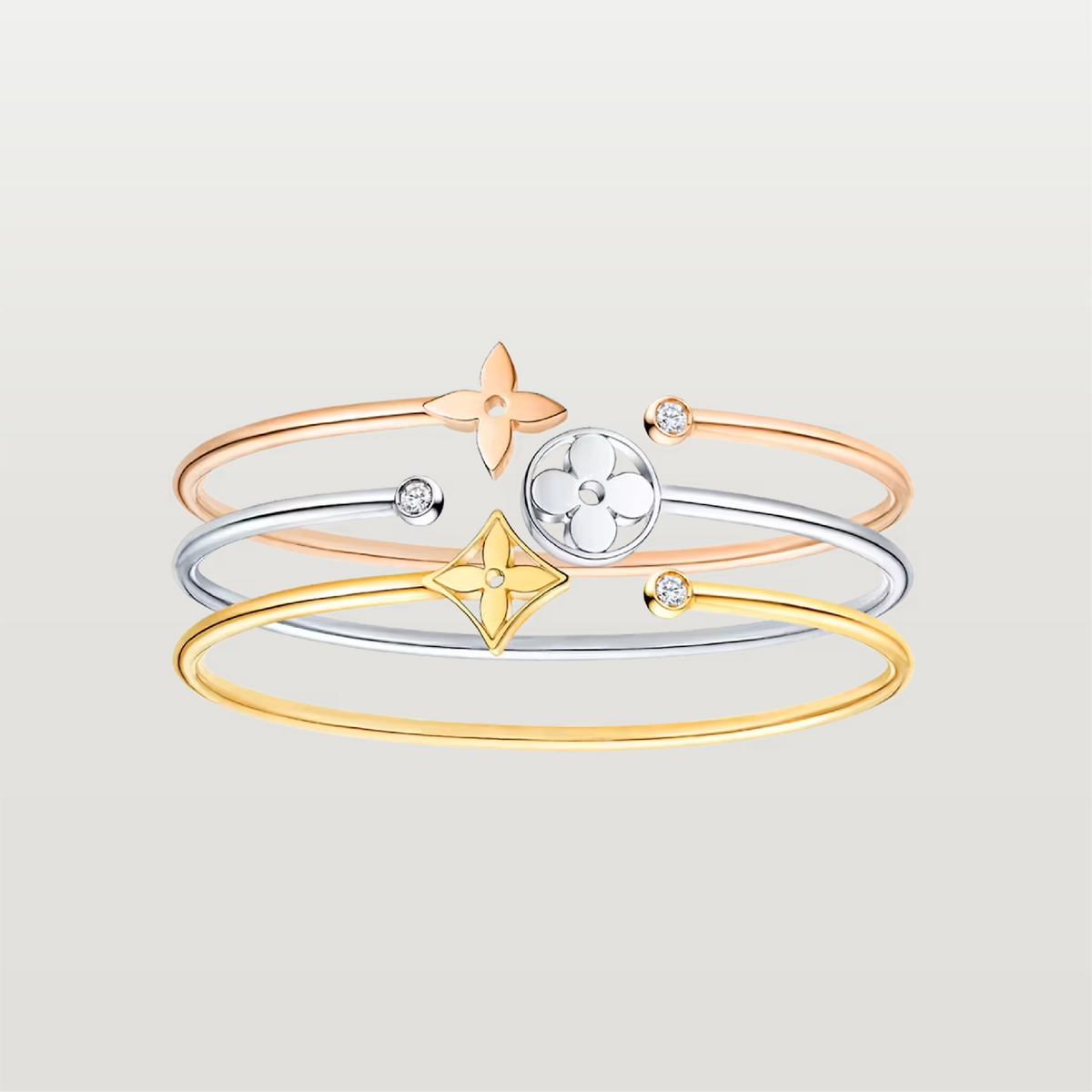 Idylle Blossom Twist Bracelet, Gold