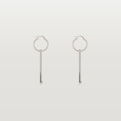 Triangle Logo Pendant Earrings