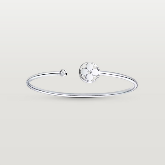 Idylle Blossom Twist Bracelet, Silver