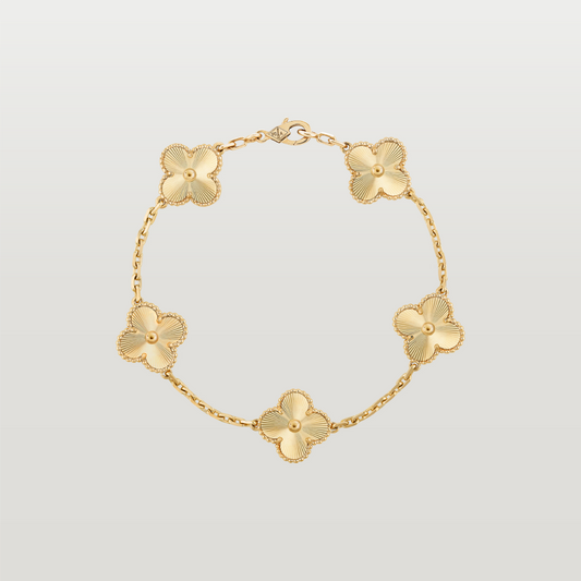 Vintage Alhambra Bracelet, Yellow Gold
