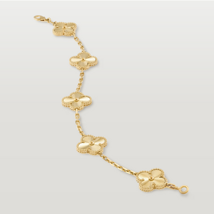 Vintage Alhambra Bracelet, Yellow Gold