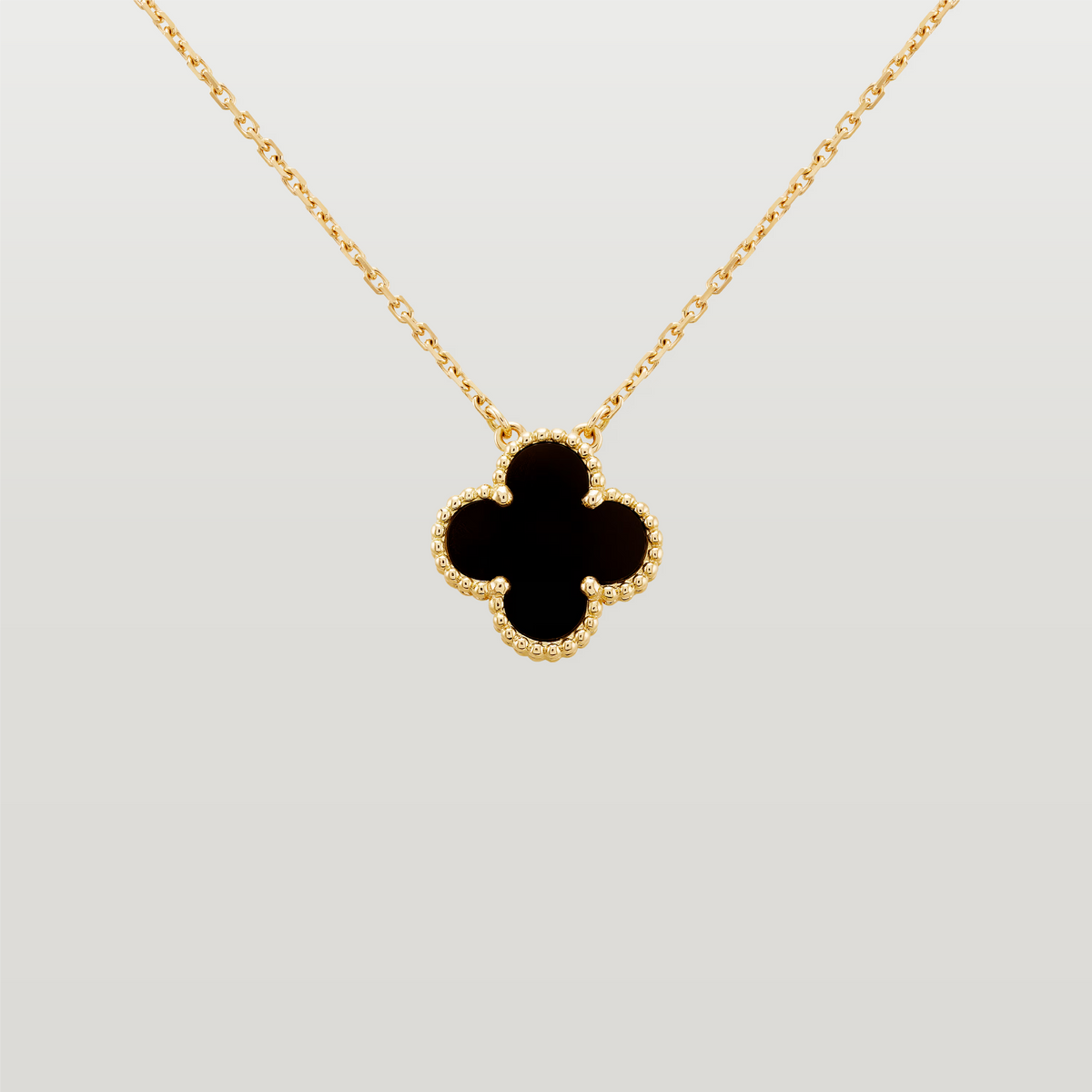 Vintage Alhambra Pendant, Onyx