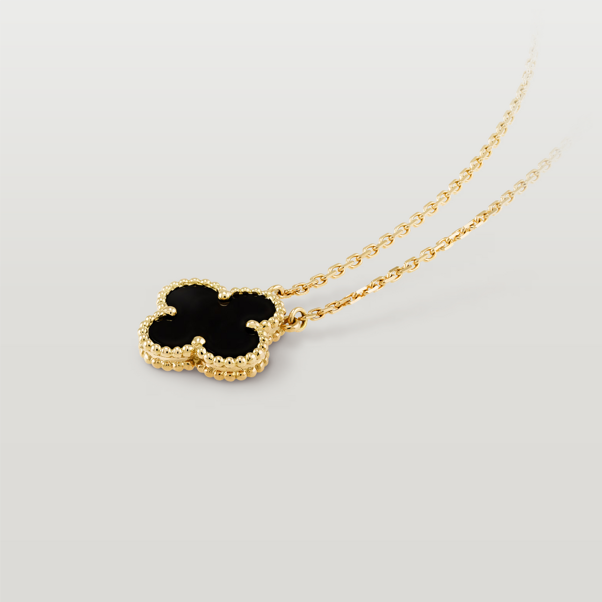 Vintage Alhambra Pendant, Onyx