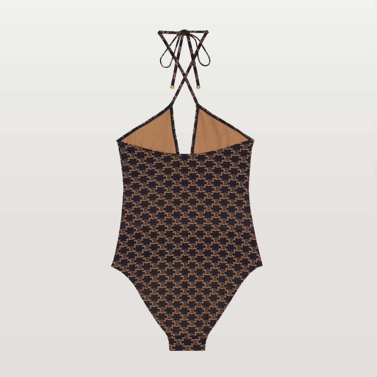 One Piece Swimsuit In Monogram Jersey Toffee