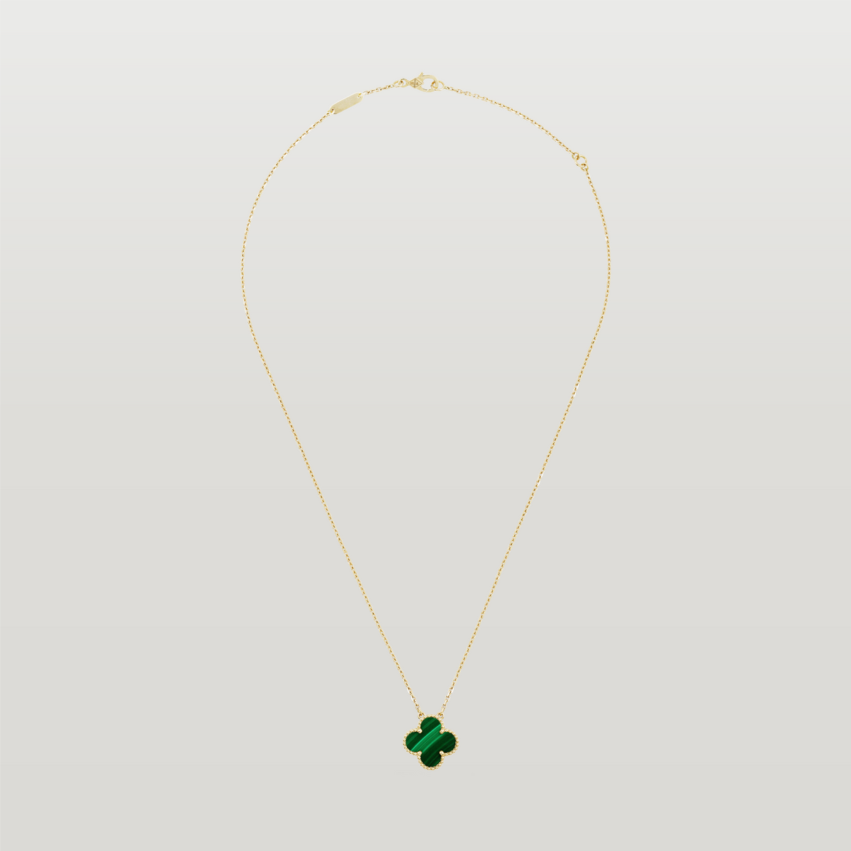 Vintage Alhambra Pendant, Malachite