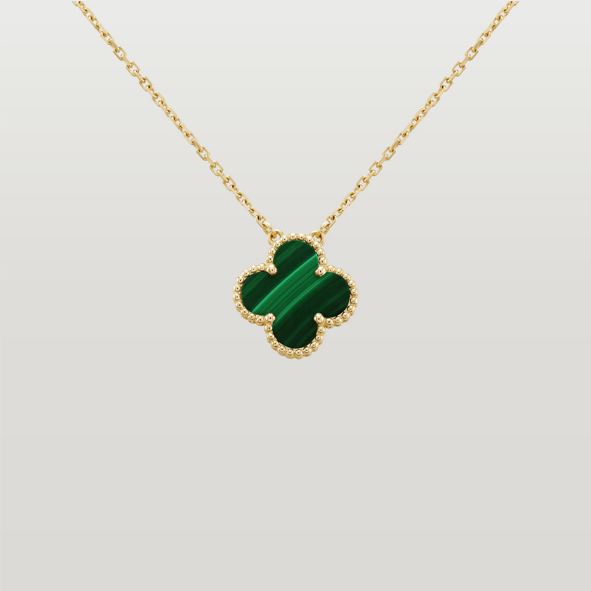 Vintage Alhambra Pendant, Malachite
