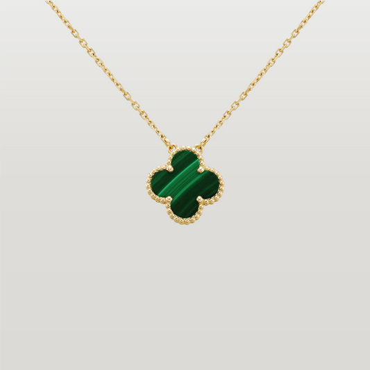 Vintage Alhambra Pendant, Malachite