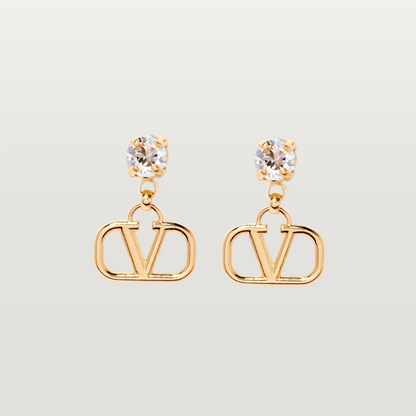VLogo Pendant Earrings