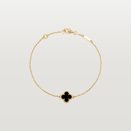 Sweet Alhambra Bracelet, Small Model, Onyx