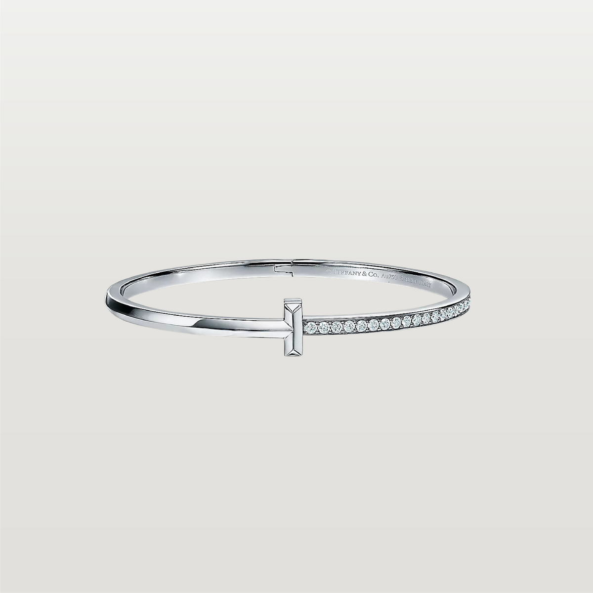 T1 Narrow Diamond Hinged Bracelet