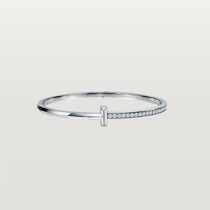 T1 Narrow Diamond Hinged Bracelet